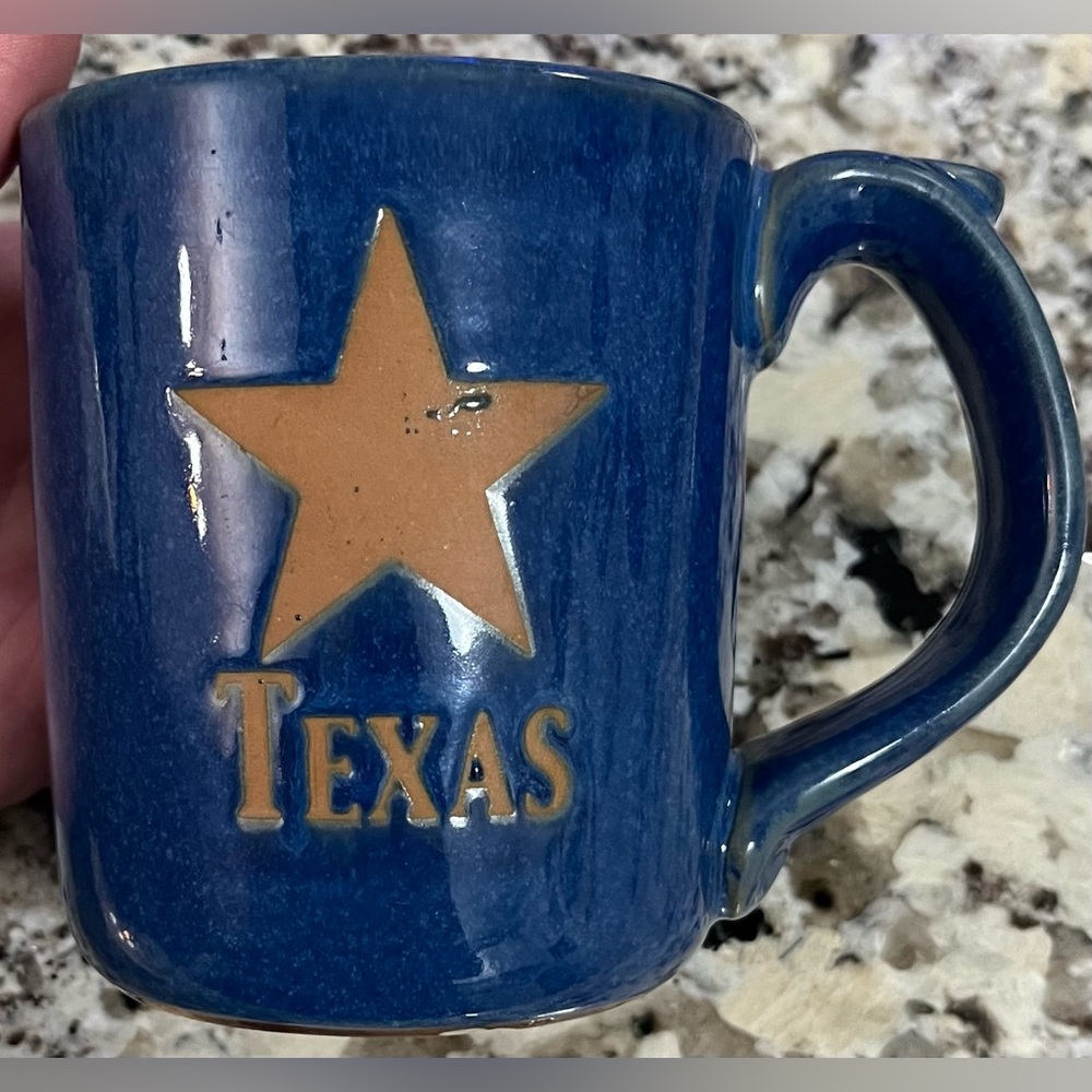Texas Star Blue Ceramic Mug